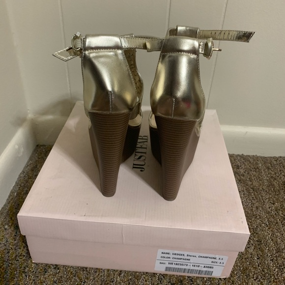 Champagne wedges 8.5 - Picture 4 of 6